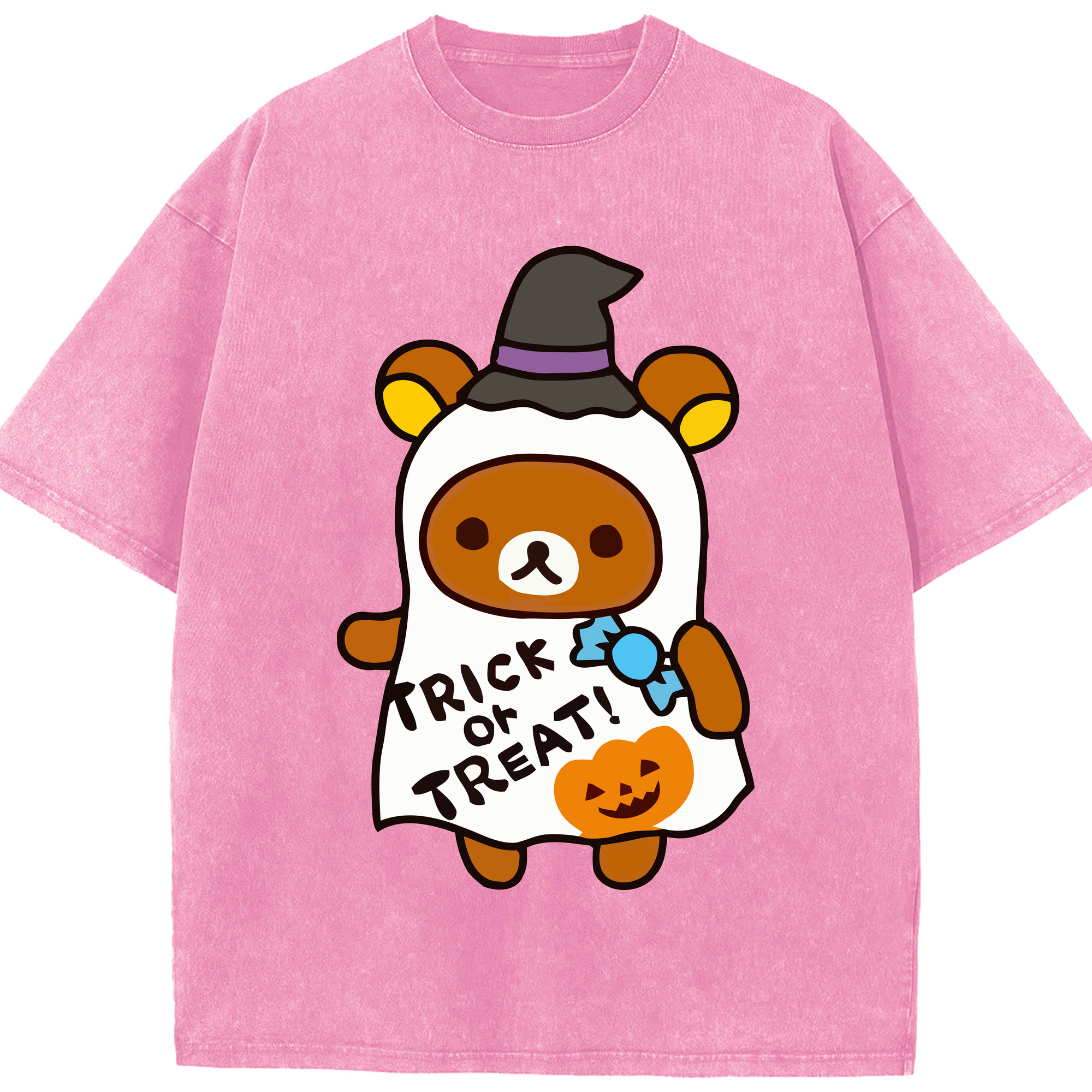 （画像用） リラックマ リラックマ キイロイトリ Rilakkuma Korilakkuma Kiiroitori 綿100% ヴィンテージ風 半袖Tシャツ（フロントプリント）